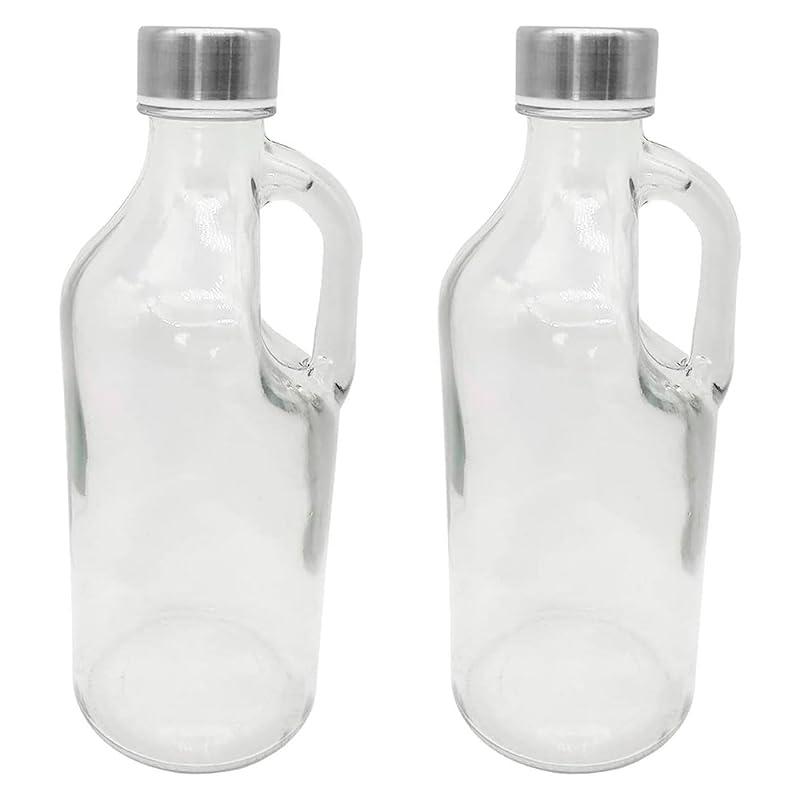 Acan Tradineur - Pack de 2 Botellas de Cristal